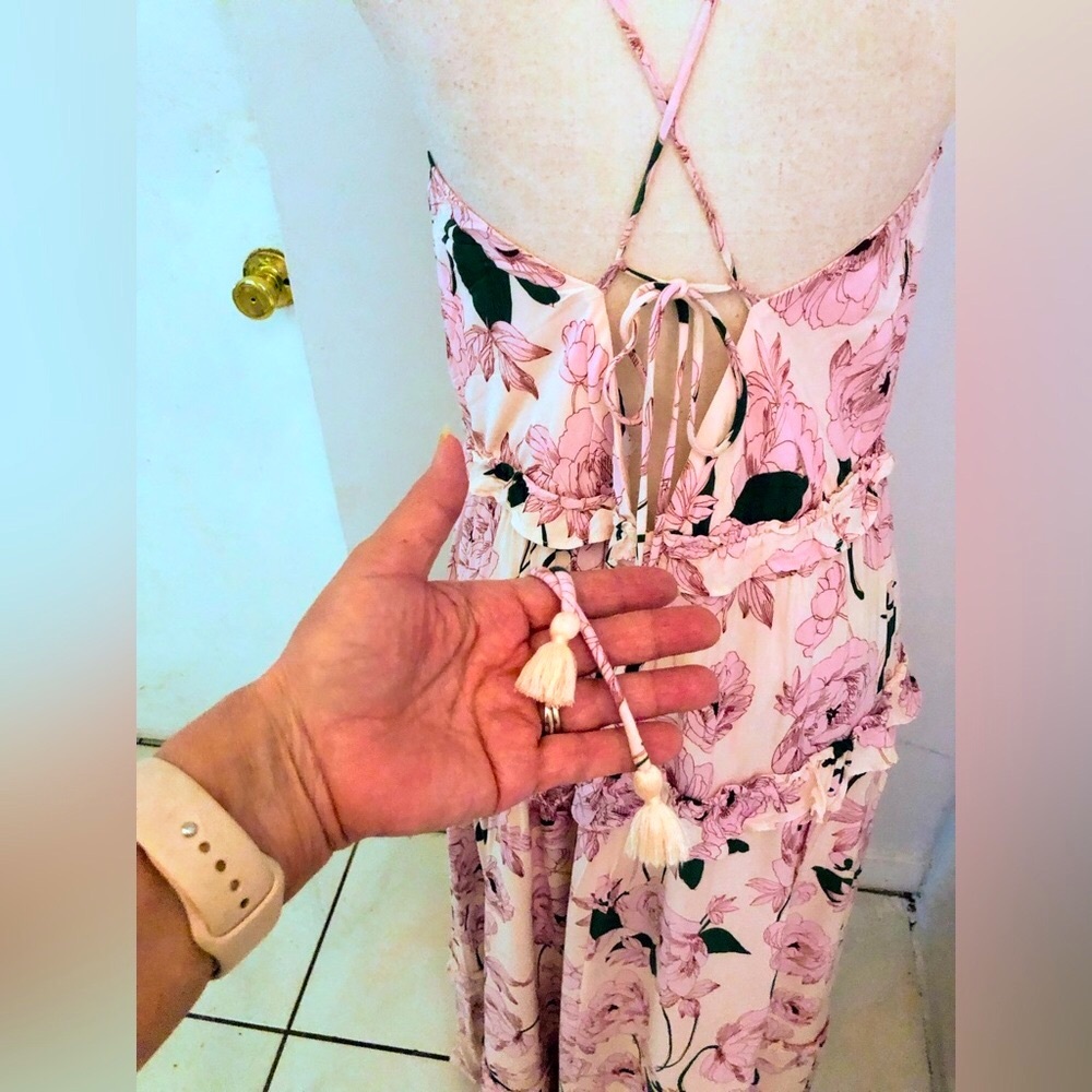 Lost + Wander Hawaiian Rose Tiered Maxi Sun Dress - Picture 11 of 16